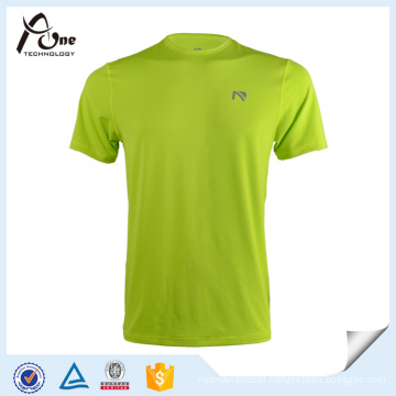 Good Elasticity T-Shirt Mens Polyester Spandex Sportswear